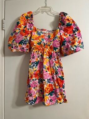 Womens Altar’d State Multicolor Floral Mini Dress XS New With Tags